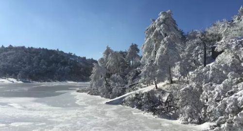 临安雪景